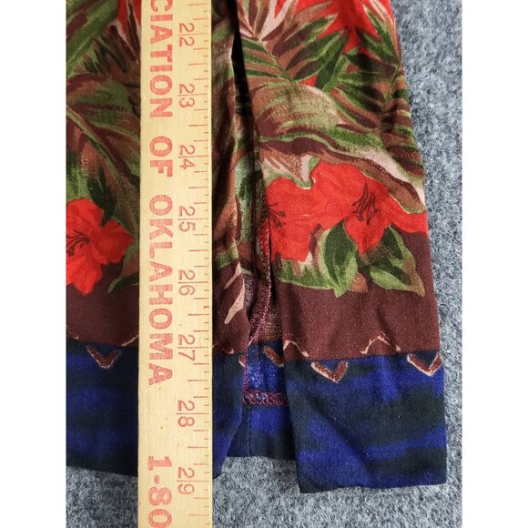 Vintage R&M Richards By Karen Kwong Blouse Women Sz 10 Floral Multicolor Summer - Picture 7 of 12